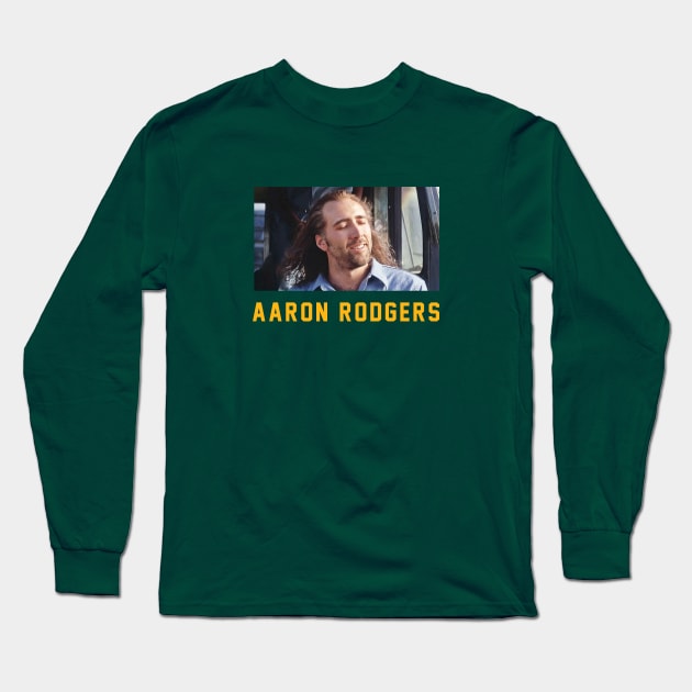 Aaron Rodgers = Nicolas Cage from Con Air Long Sleeve T-Shirt by BodinStreet